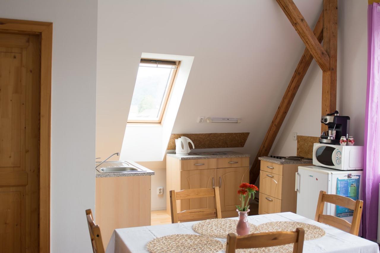 Penzion Signum Laudis Hotell Velké Hamry Exteriör bild